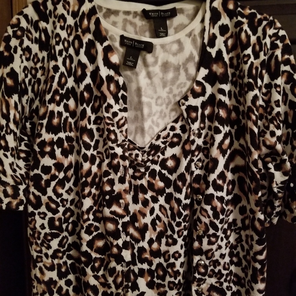 White House Black Market Cardigan Set